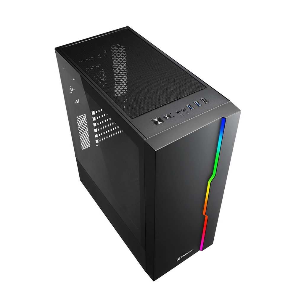 Sharkoon RGB Slider | Midi Tower Case | Zwart - Afbeelding 4