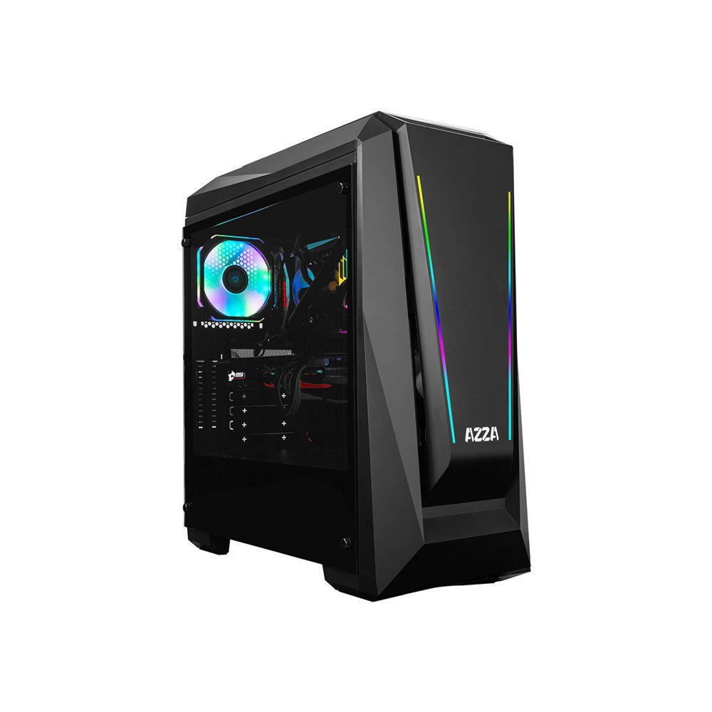 Azza Chroma 410A RGB | Midi Tower Case | Zwart