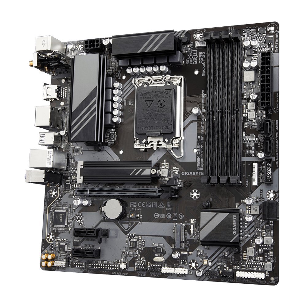 Gigabyte B760M DS3H AX (rev. 1.x) | Socket LGA 1700 | Intel B760 | 4xDDR5 | Micro-ATX | Moederbord - Afbeelding 4