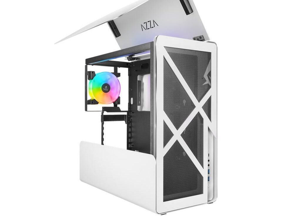 Azza Cast 808 RGB | Midi Tower Case | Wit