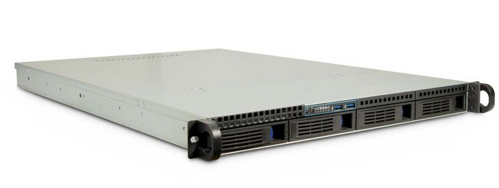 Inter-Tech IPC 1U-1404 | Server Rack Case | Zwart