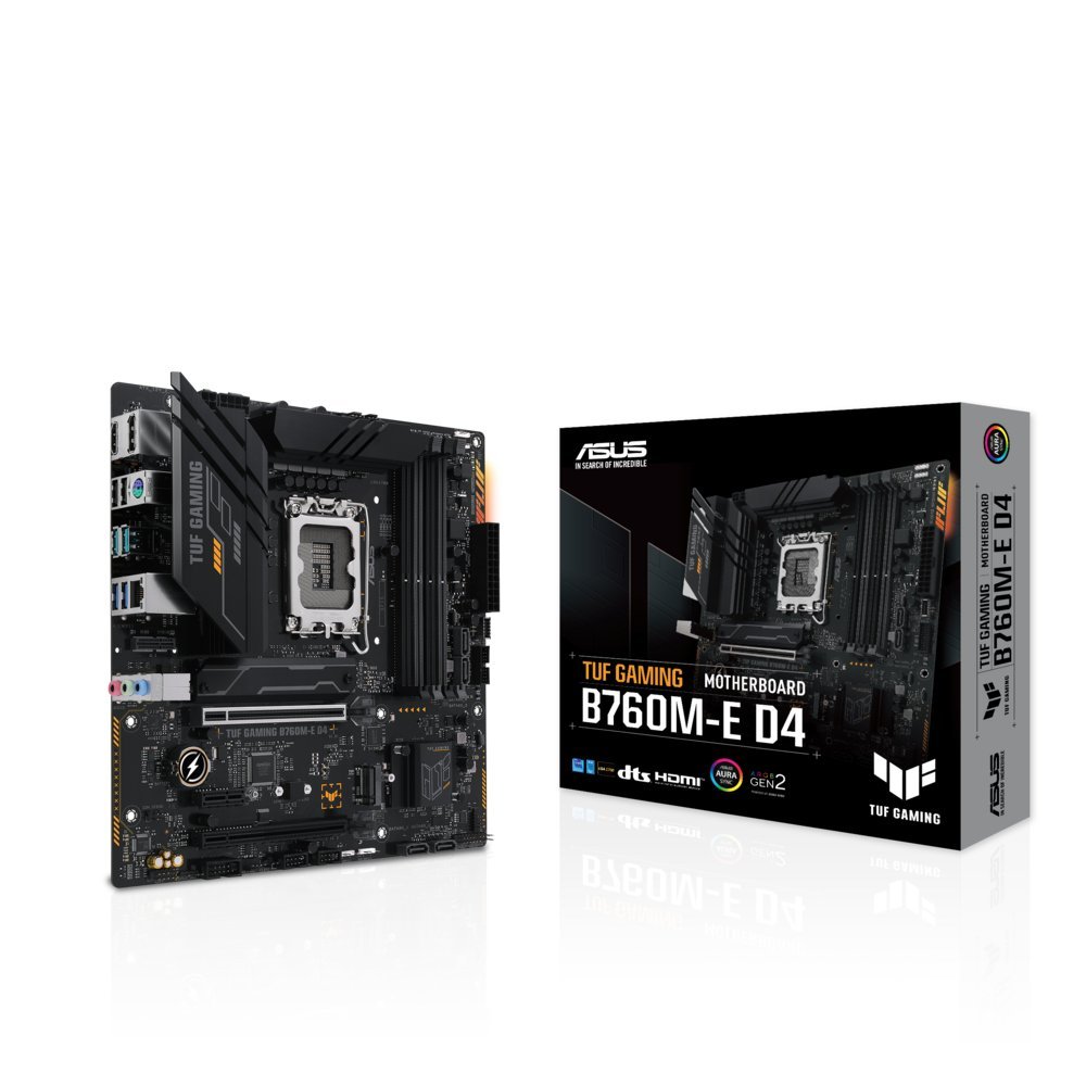 ASUS TUF GAMING B760M-E D4 | Socket LGA 1700 | Intel B760 | 4xDDR4 | Micro-ATX | Moederbord - Afbeelding 3