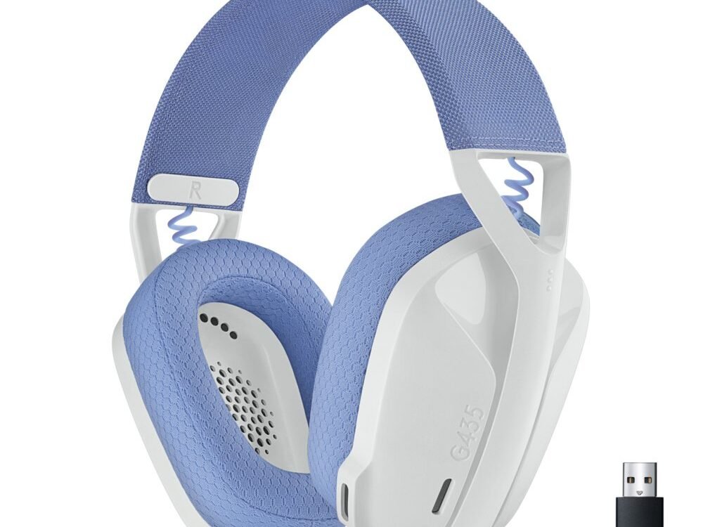 Logitech G G435 | Draadlooze Over-ear Gaming Headset | Bluetooth & USB-A Receiver | Wit/Lilac