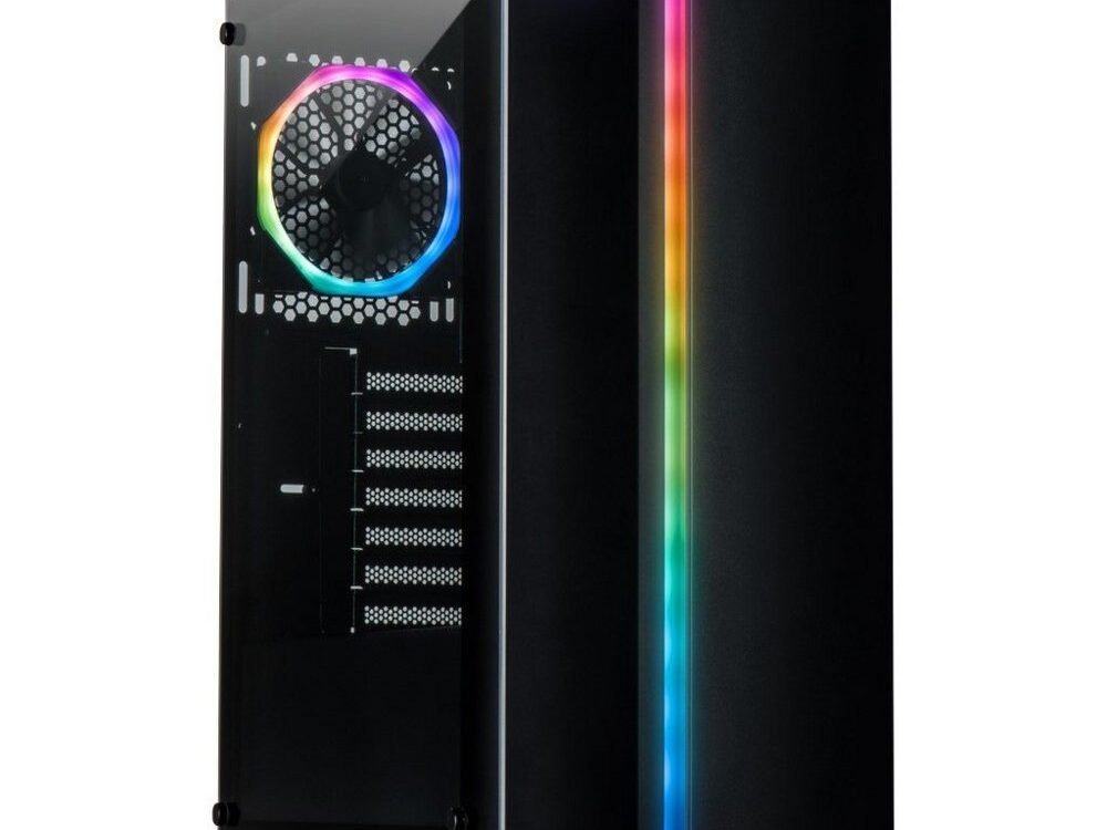 Inter-Tech S-3906 Renegade RGB | Midi Tower Case | Zwart