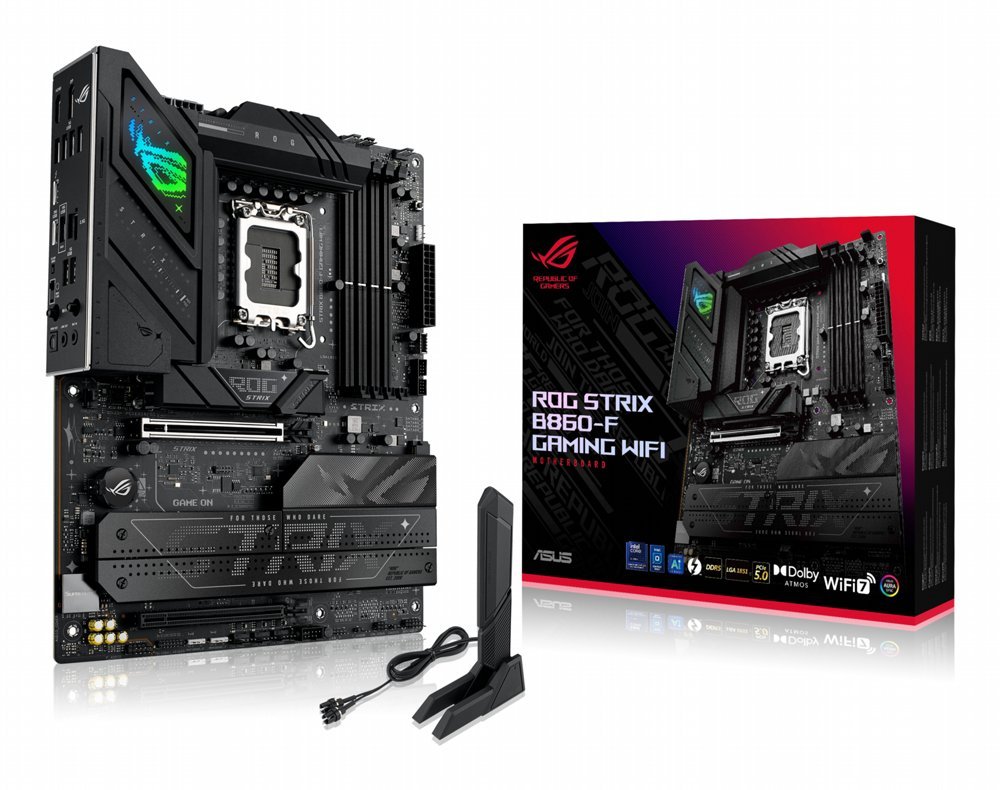 ASUS ROG Strix B860-F GAMING WIFI | Socket LGA 1851 | Intel B860 | 4xDDR5 | ATX | Moederbord
