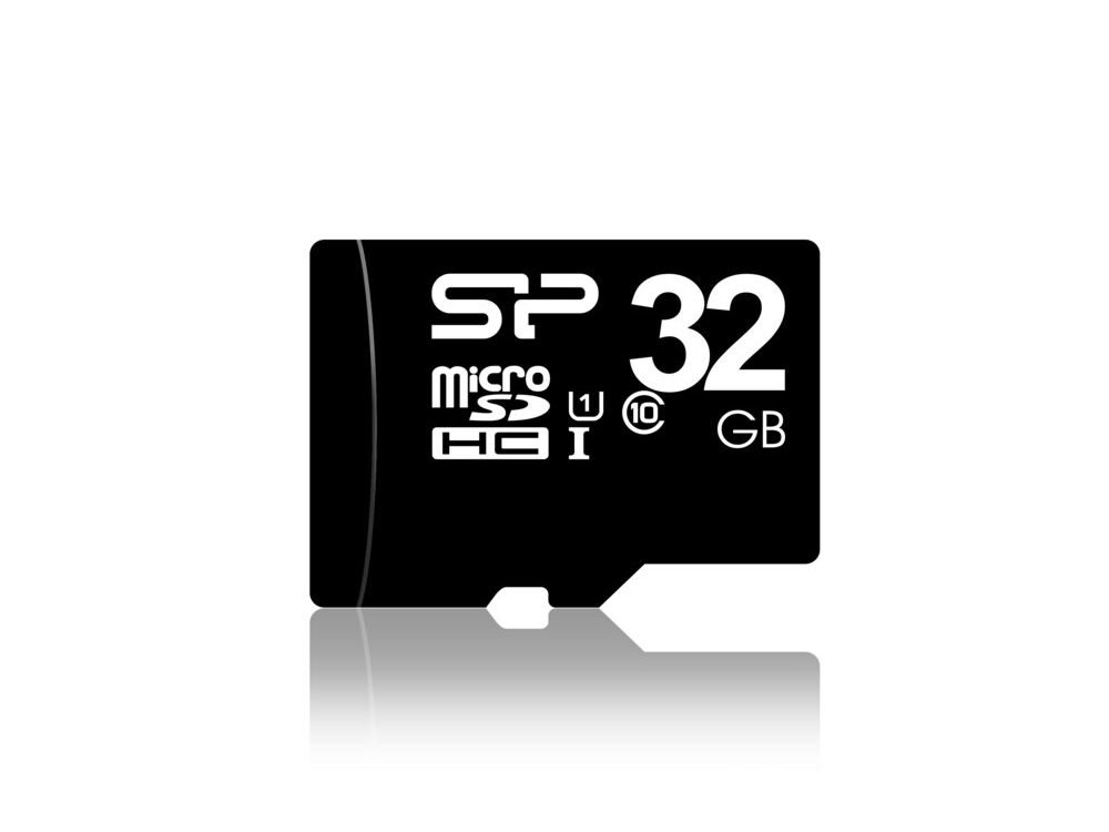 Silicon Power Elite | MicroSDHC | 32GB | Class 10 | UHS-I U1 | Inclusief SD-adapter | Zwart