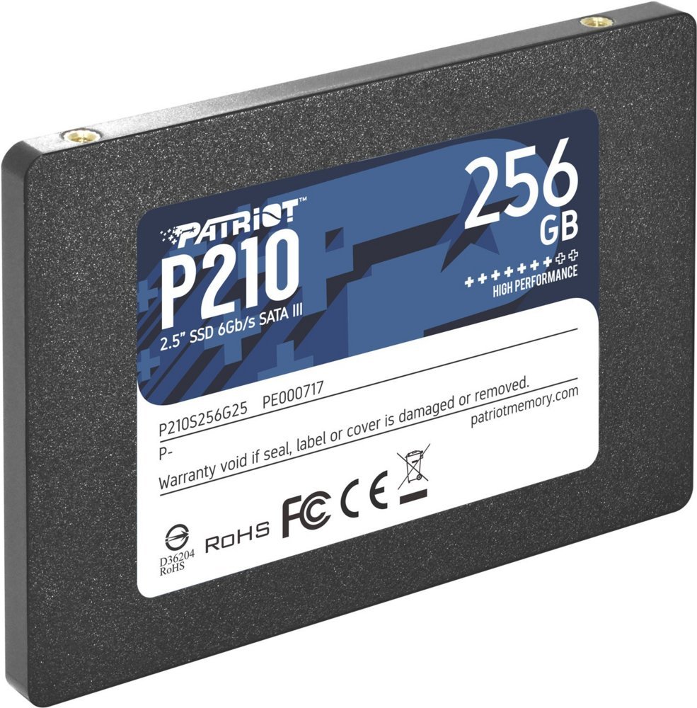 Patriot Memory P210 | 256 GB SATA SSD | 2,5″ | tot 520 MB/s Lezen | tot 430 MB/s Schrijven