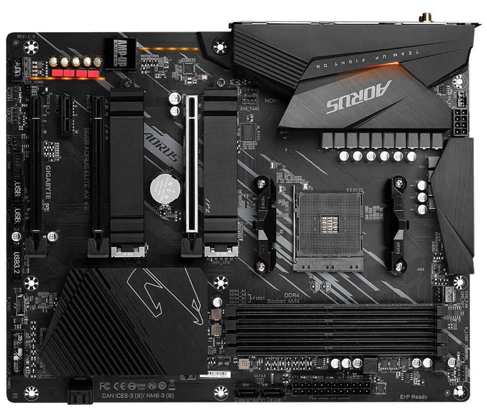 Gigabyte B550 AORUS ELITE AX V2 | Socket AM4 | AMD B550 | 4xDDR4 | ATX | Moederbord - Afbeelding 3