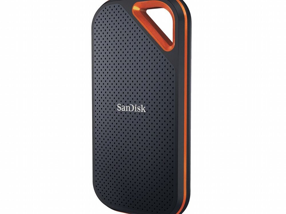 SanDisk Extreme PRO Portable | Externe SSD | 4TB | USB-C 3.2 Gen2 | 2000 MB/s | Zwart Oranje