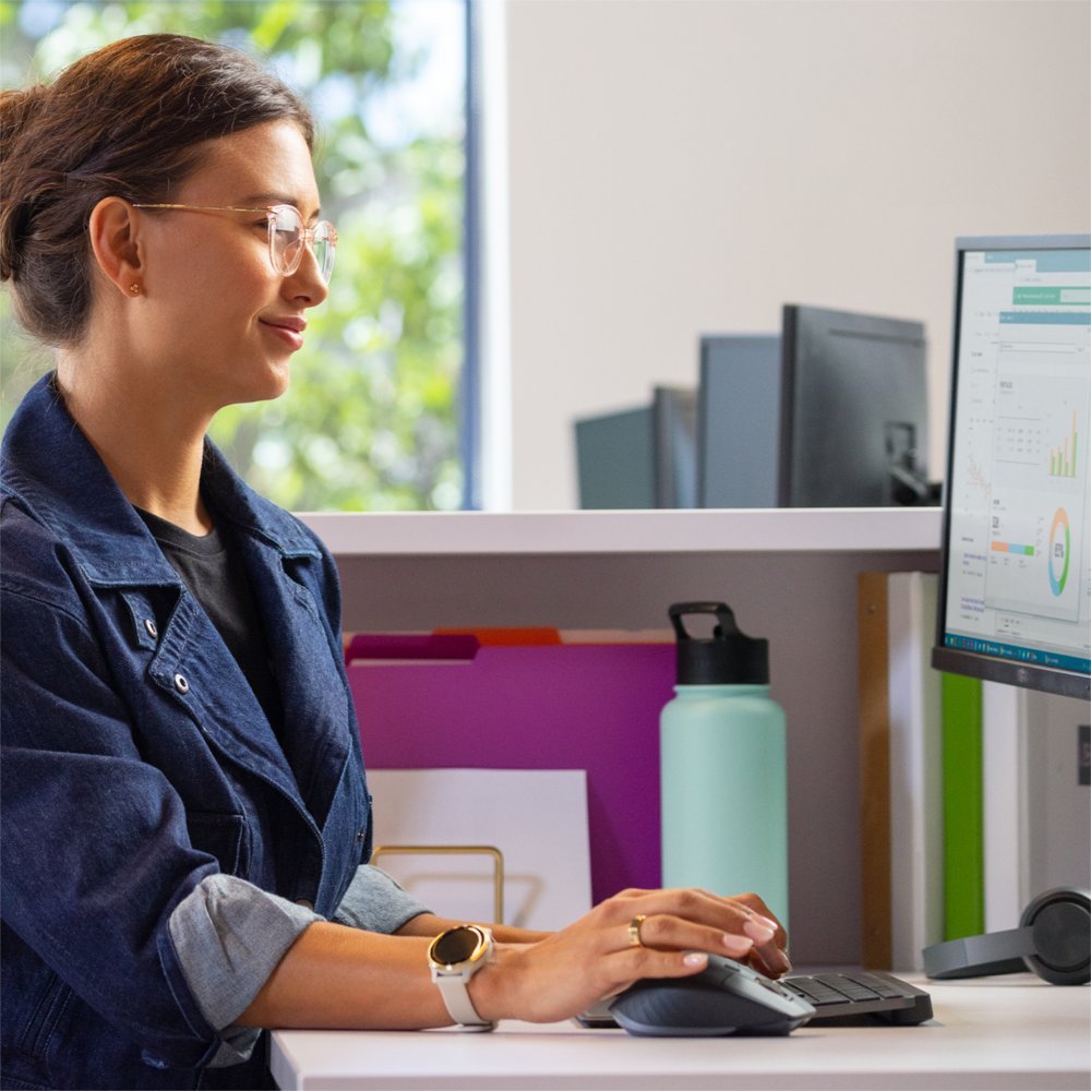 Logitech MX Keys Combo for Business Gen 2 | Draadloze Toetsenbord- en Muis-combo | RF / Bluetooth | QWERTY US International | Grafiet - Afbeelding 5