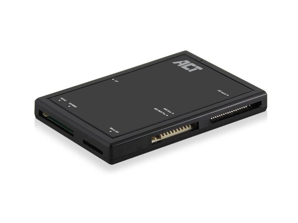 ACT AC6370 | USB 3.2 Gen1 Geheugenkaartlezer | Type-A | Zwart