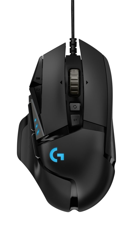 Logitech G502 HERO | Gaming Muis | Rechtshandig | USB-A (bedraad) | 100 – 25.600 DPI | Zwart