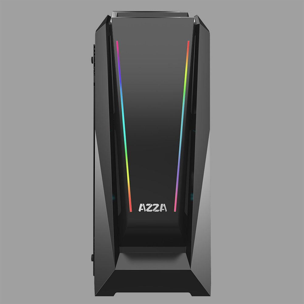 Azza Chroma 410A RGB | Midi Tower Case | Zwart - Afbeelding 4