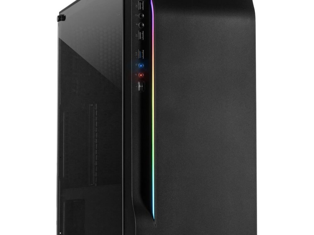 Inter-Tech A-3411 Creek RGB | Midi Tower | Zwart