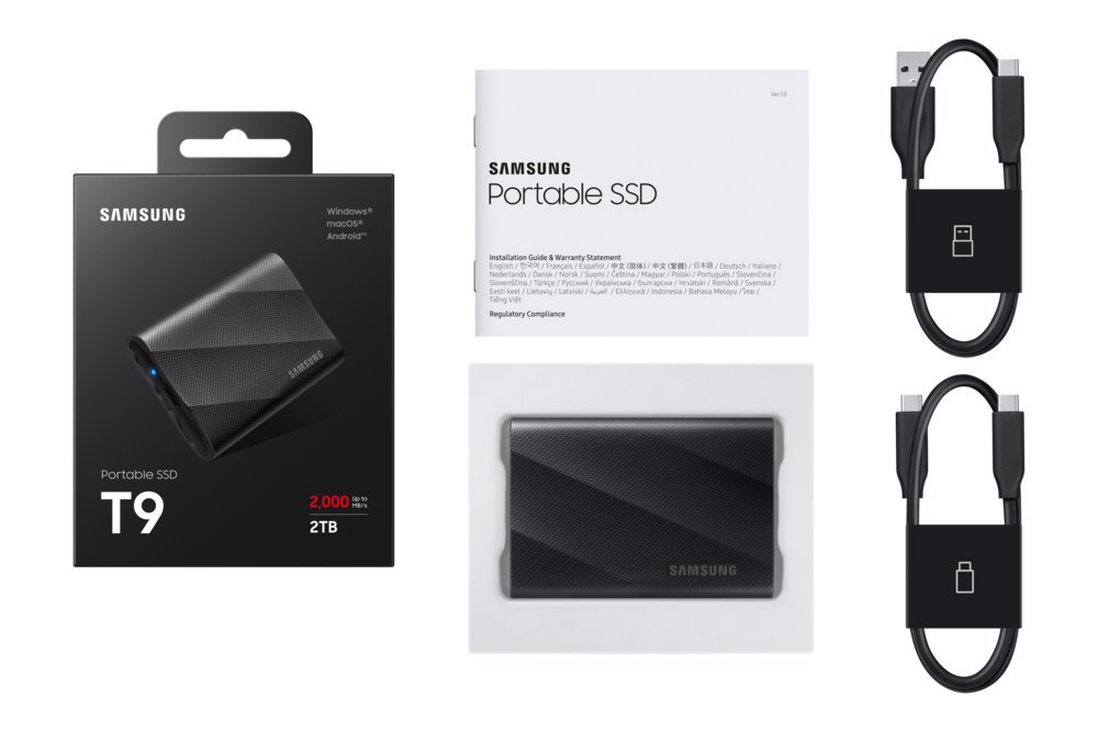 Samsung T9 | Externe SSD | 2TB | USB 3.2 Gen 2x2 | 2.000MB/s | Zwart | Compact & Snel - Afbeelding 13