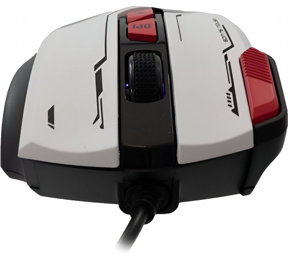 Baracuda MANTA RGB | Bekabelde Gaming Muis | Rechtshandig | USB-A | 12800 DPI | Wit - Afbeelding 3