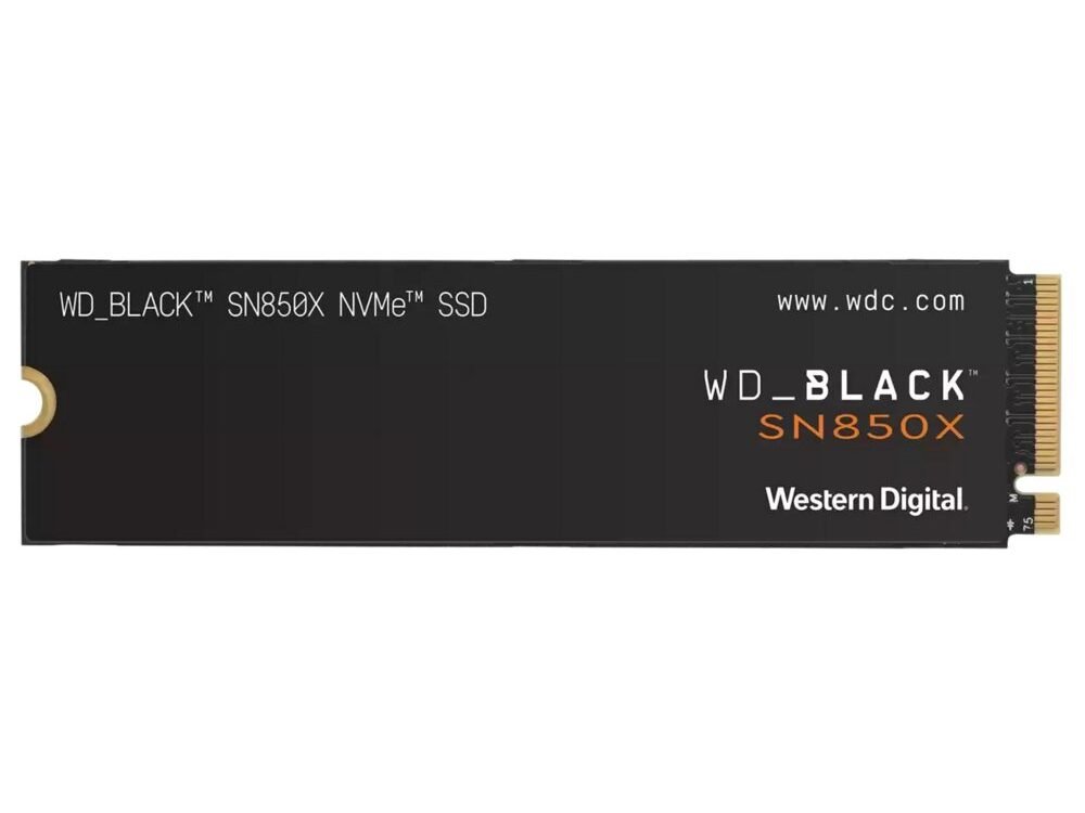 Western Digital Black SN850X | 1TB NVMe SSD | M.2 Gen4 | 7.300MB/s Lezen | 6.300MB/s Schrijven