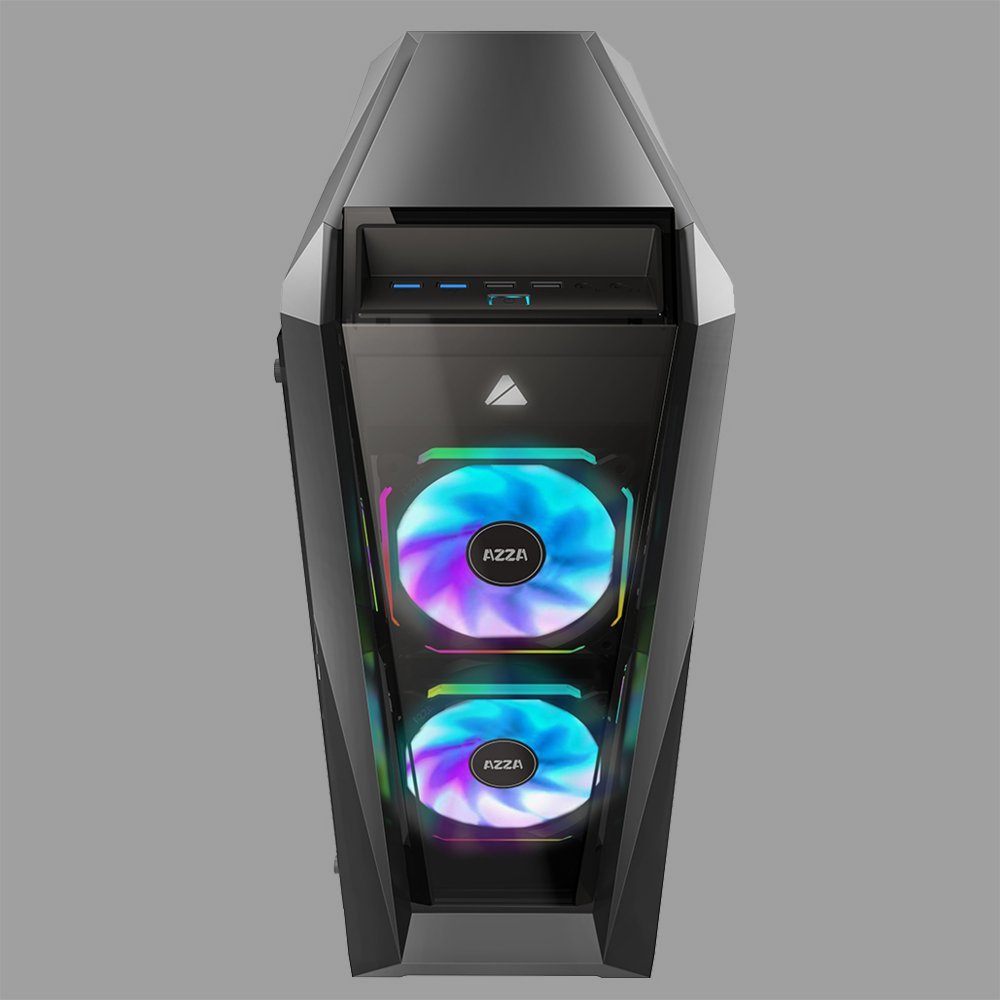 Azza Chroma 410B | Midi Tower Case | Zwart - Afbeelding 4