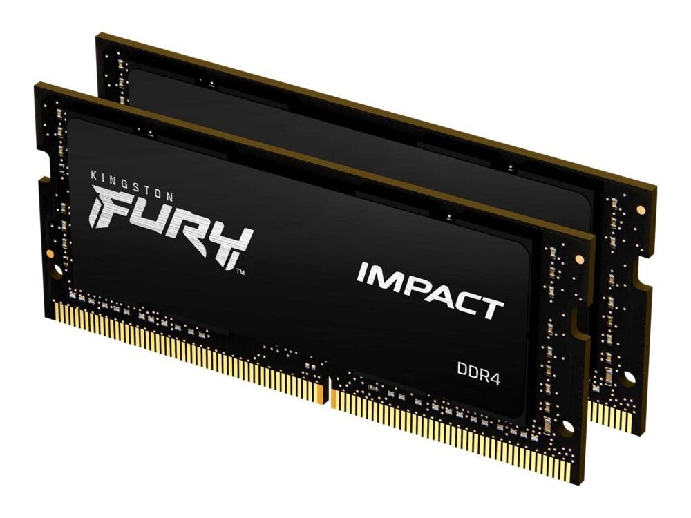 Kingston Fury Impact | 16GB 2x8GB DDR4 | 3200MHz | DIMM | CL20 | Geheugenmodule | RAM
