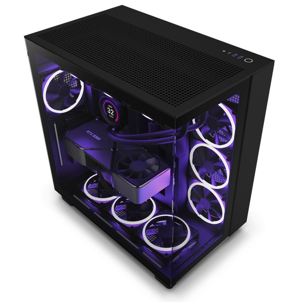 NZXT H9 Flow | Midi Tower Case | Zwart