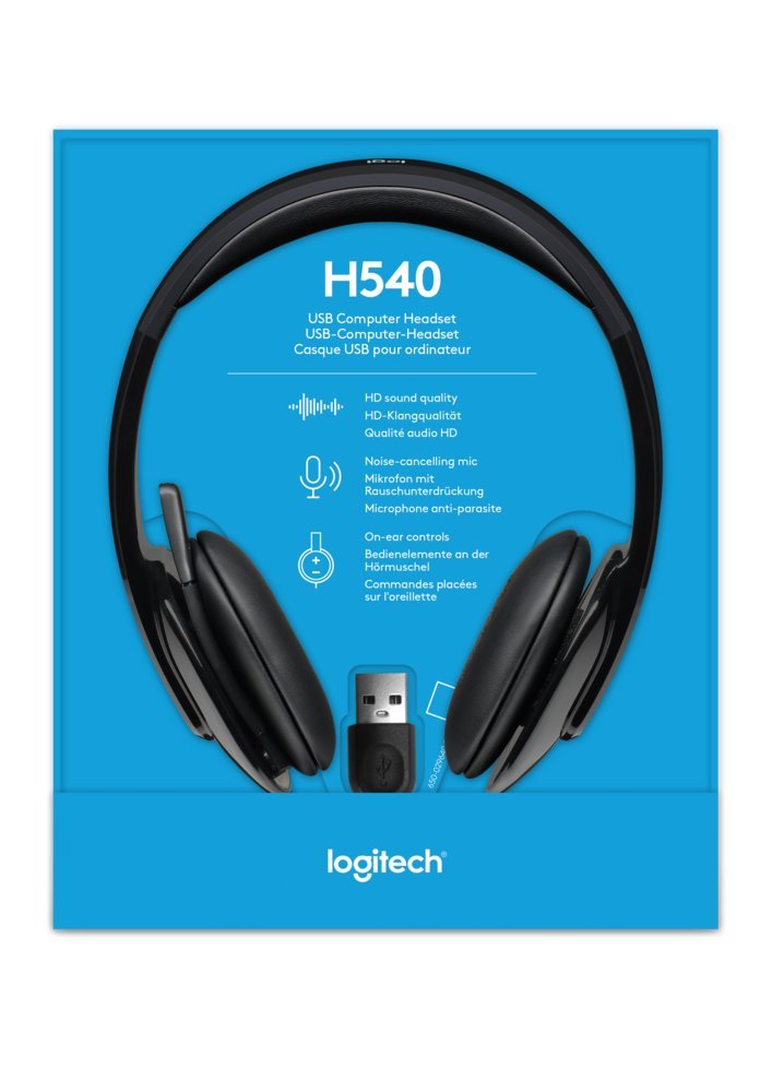 Logitech H540 | Bedrade On-ear USB-A Headset | Zwart - Afbeelding 15