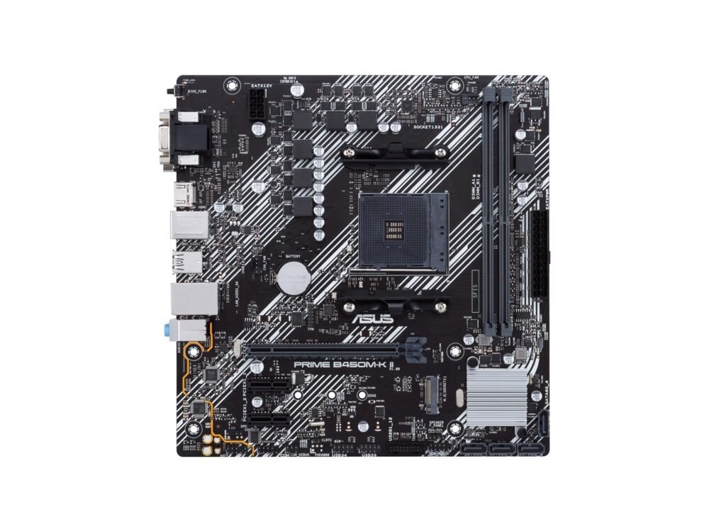 ASUS Prime B450M-K II AMD | Socket AM4 | AMD B450 | 2xDDR4 | Micro-ATX | Moederbord