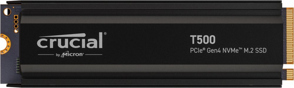 Crucial T500 | 4TB NVMe SSD | M.2 Gen4 | 7.000 MB/s Lezen | 6.900 MB/s Schrijven | Heatsink