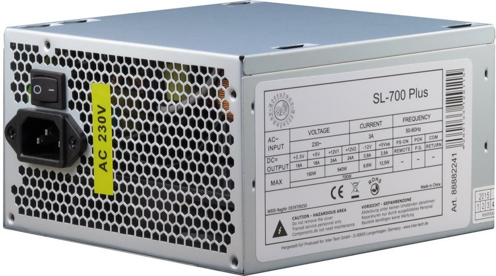 Inter-Tech SL-700 | 700 Watt ATX PSU | Power Supply | Voeding - Afbeelding 3