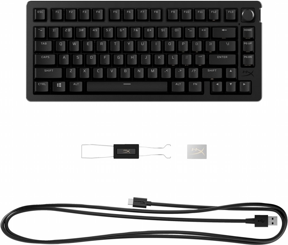 HyperX Alloy Rise 75 | Gaming Toetsenbord | Compact 75% Layout | RGB | USB-C | Zwart | QWERTY