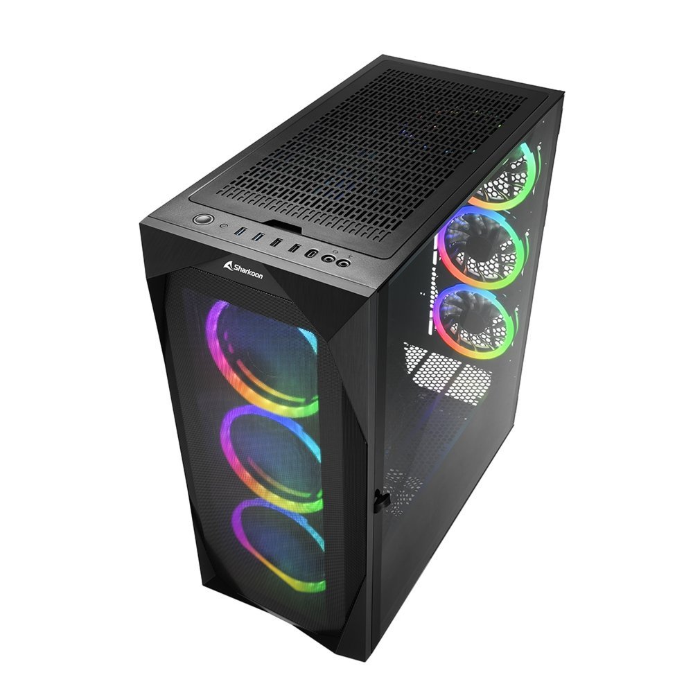 Sharkoon REV300 RGB | Tower Case | Zwart - Afbeelding 4