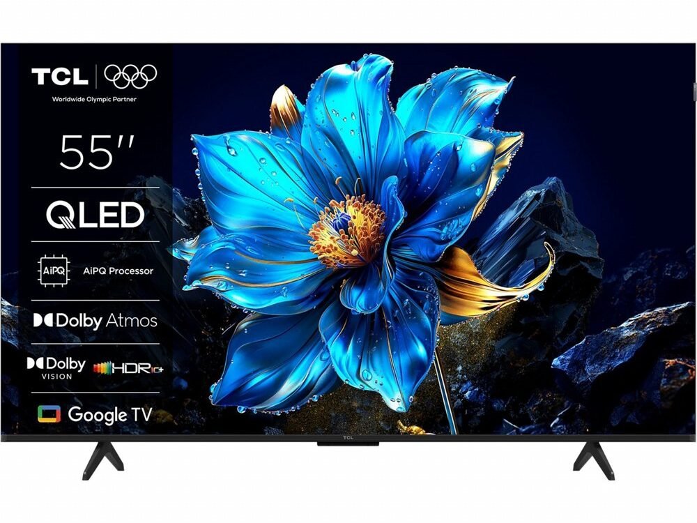 TCL 55P7K | 55" 4K Ultra HD QLED Smart TV | Google TV | Dolby Vision & HDR10 | 60Hz (2025)