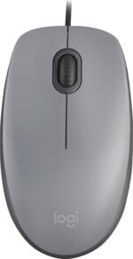 Logitech M110 Silent | Bekabelde Muis | Links- en Rechtshandig | USB-A | 1000 DPI | Grijs
