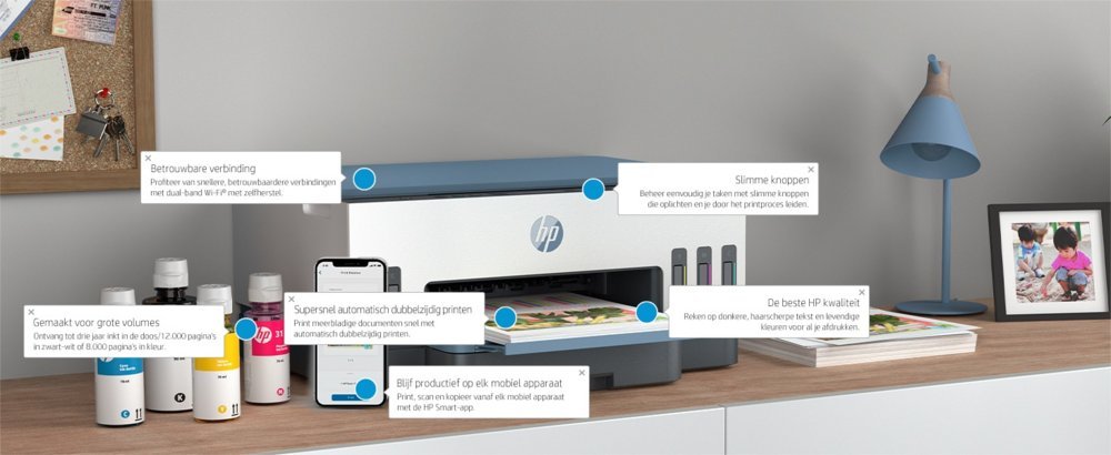 HP Smart Tank 7006 | All-in-One Inkjetprinter | 4800 x 1200 DPI | Wi-Fi | Kleur - Afbeelding 26