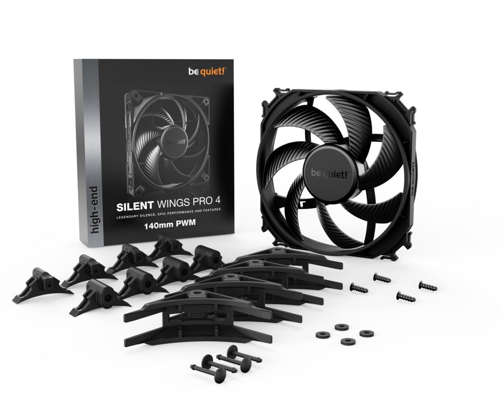 be quiet! Silent Wings Pro 4 | 140mm PWM Case Fan | Zwart - Afbeelding 6