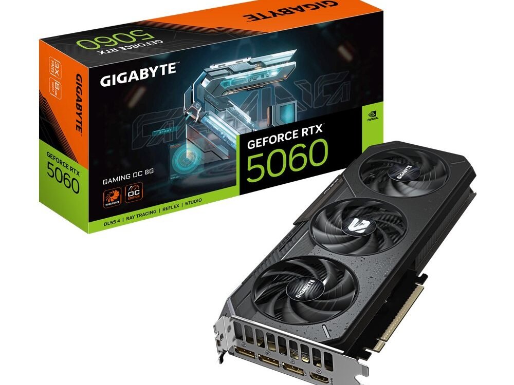 GIGABYTE GeForce RTX 5060 GAMING OC | 8GB GDDR7 | DLSS 4 | Videokaart | Nvidia GPU