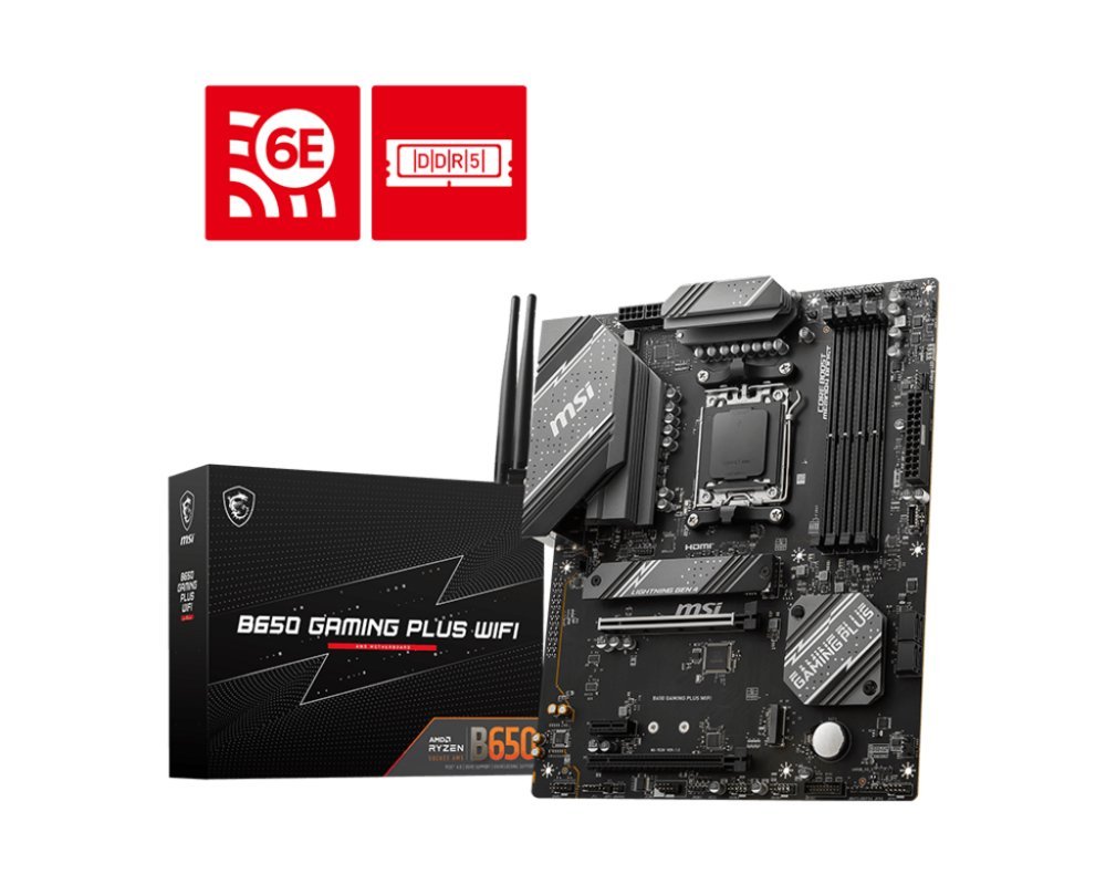 MSI B650 GAMING PLUS WIFI | Socket AM5 | AMD B650 | 4xDDR5 | ATX | Moederbord - Afbeelding 3