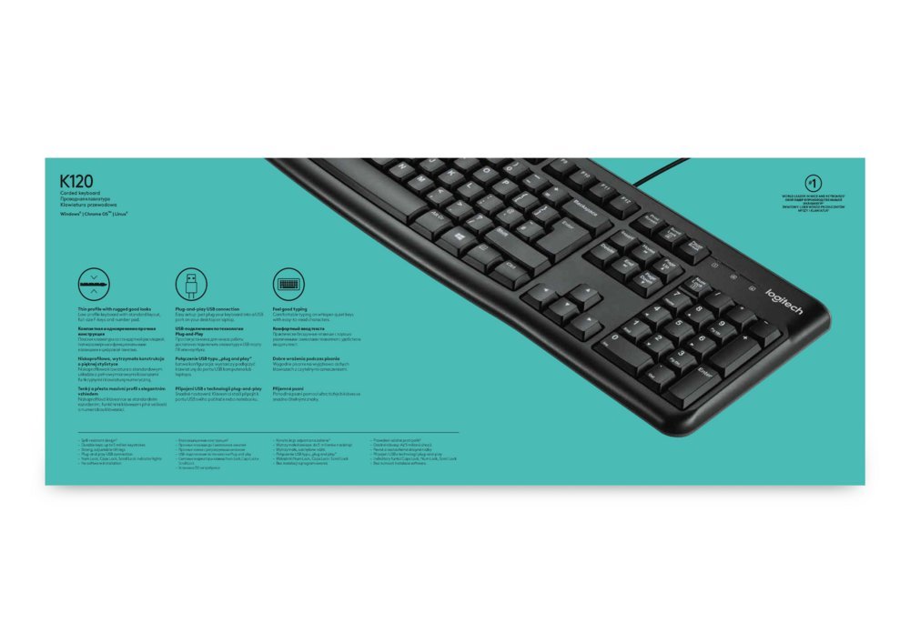 Logitech Keyboard K120 | Zakelijk Bedraad Toetsenbord | QWERTY - Afbeelding 10