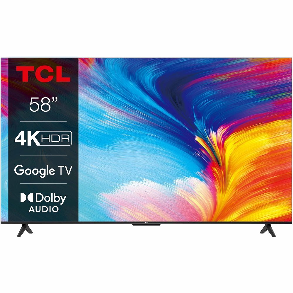 TCL 58P63 | 58'' Ultra HD 4K | LED Smart TV | Wifi | Google TV | HDR10 | 60Hz