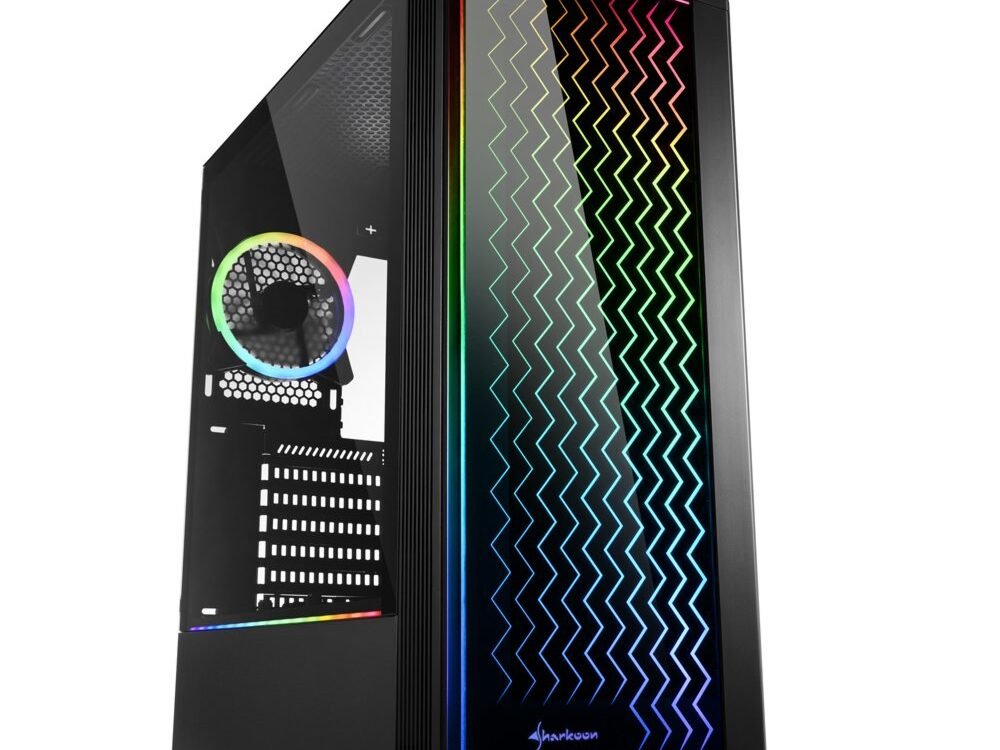 Sharkoon RGB LIT 200 | Midi Tower Behuizing | Zwart
