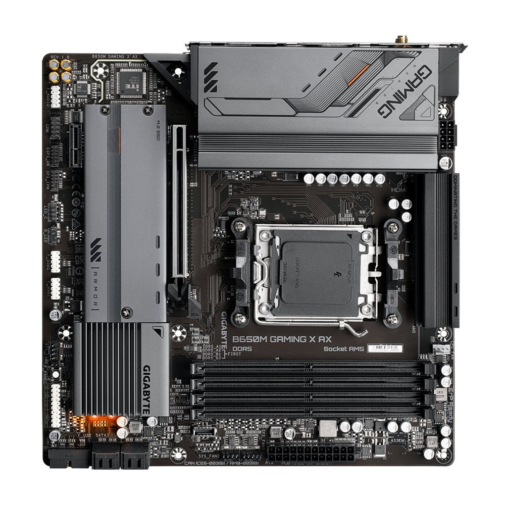 Gigabyte B650M GAMING X AX (rev. 1.x) | Socket AM5 | AMD B650 | 4xDDR5 | Micro-ATX | Moederbord - Afbeelding 5
