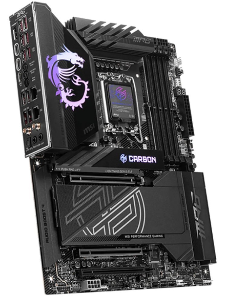 MSI MPG Z890 CARBON WIFI | Socket LGA 1851 | Intel Z890 | 4xDDR5 | ATX | Moederbord - Afbeelding 3