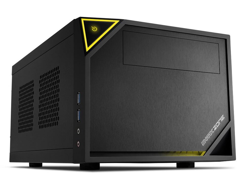 Sharkoon Shark Zone C10 | Mini-ITX Case | Zwart/Geel