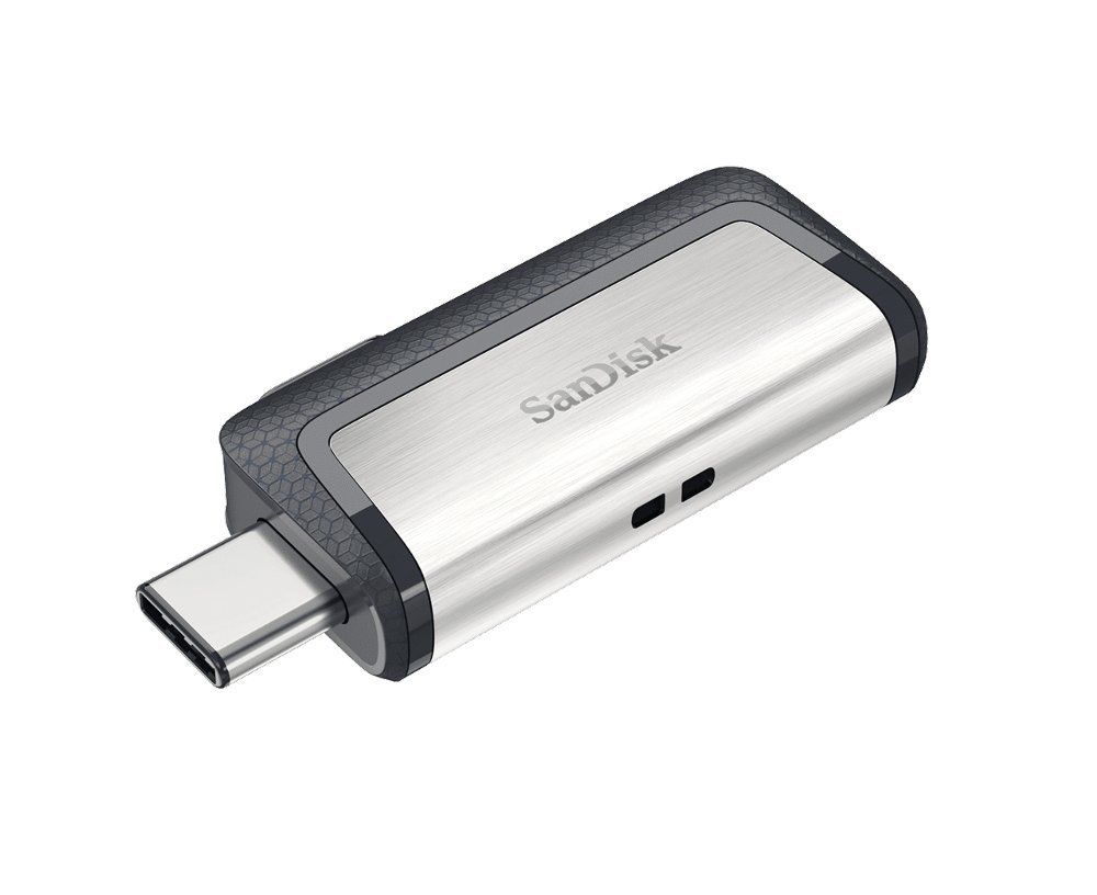 SanDisk Ultra Dual Drive USB Type-C | 128GB USB Flash Drive | USB Type-A / USB Type-C 3.2 Gen 1 (3.1 Gen 1) | Zwart, Zilver