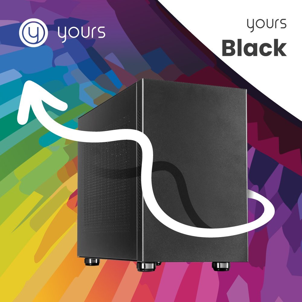 YOURS BLACK | Intel Core i7-14700 | 32GB RAM | 2TB SSD | HDMI | Windows 11 Professional | Small Form Factor Behuizing