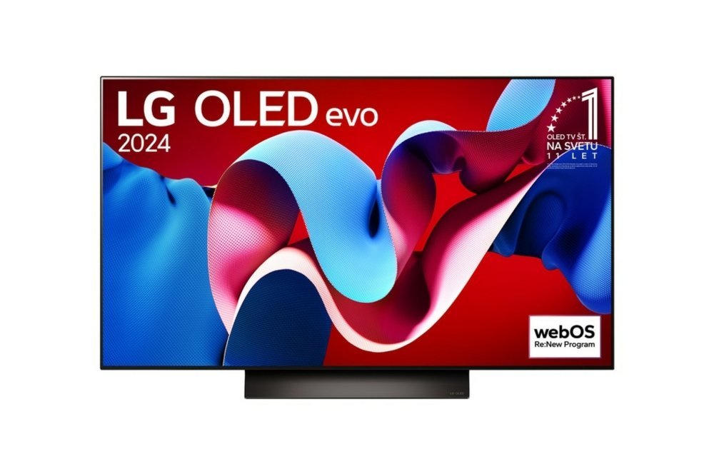 LG C4 OLED48C41LA 48" | Ultra HD 4K OLED Smart TV | WebOS + Wifi | OLED Perfect Zwart | Dolby Vision | 144Hz