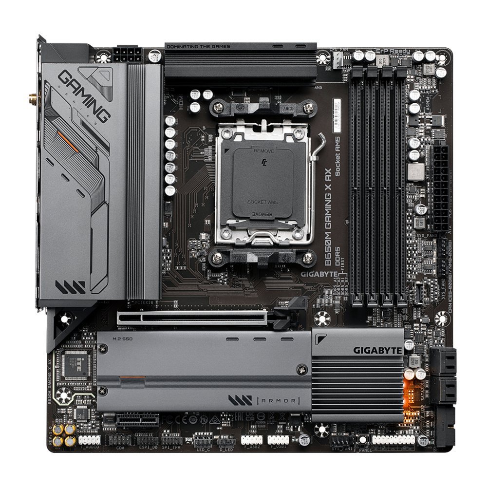 Gigabyte B650M GAMING X AX (rev. 1.x) | Socket AM5 | AMD B650 | 4xDDR5 | Micro-ATX | Moederbord