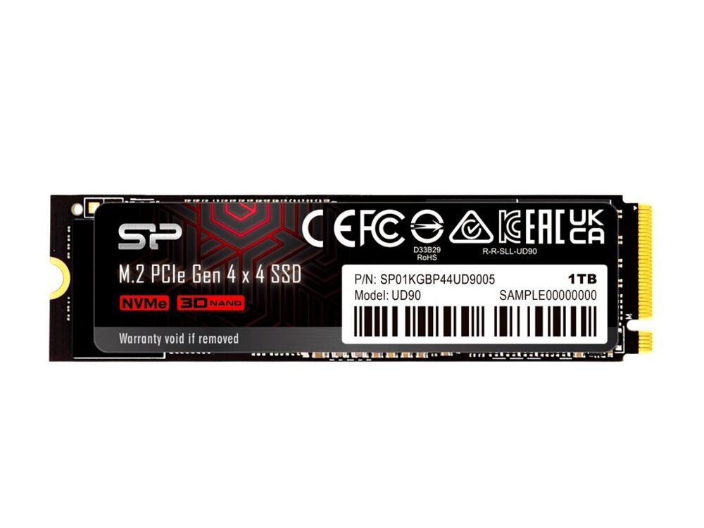 Silicon Power UD90 | 1TB NVMe SSD | M.2 Gen4 | 4.800MB/s Lezen | 4.200MB/s Schrijven