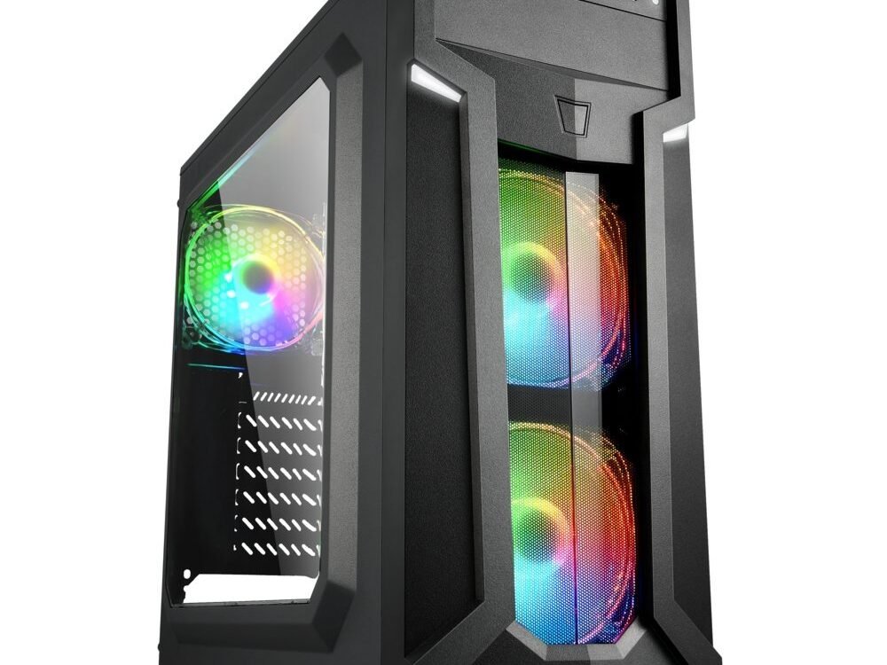 Sharkoon VG6-W RGB | Midi Tower Case | Zwart