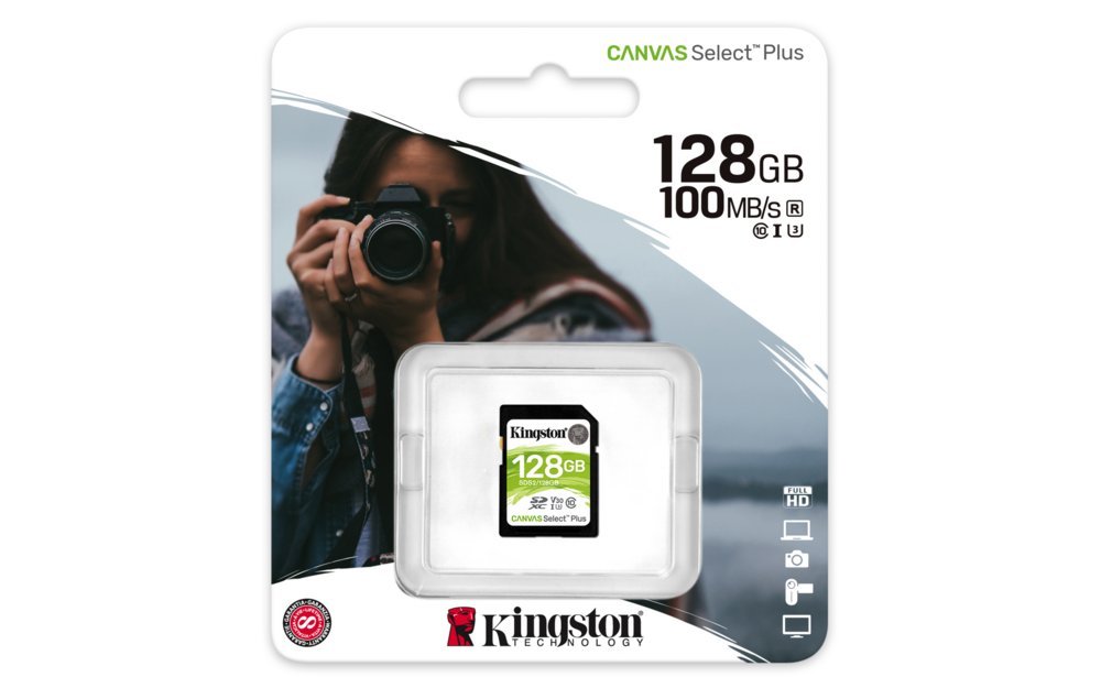 Kingston Canvas Select Plus | SDXC | 128GB | Class 10 | UHS-I U1 - Afbeelding 4