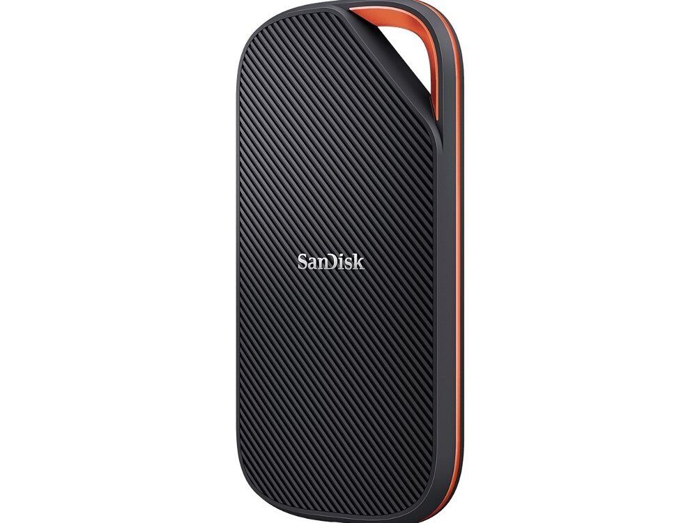 SanDisk Extreme PRO | Externe SSD | 4TB | USB-C / Thunderbolt | USB4 Gen3x2 | 3800 MB/s | Zwart Oranje